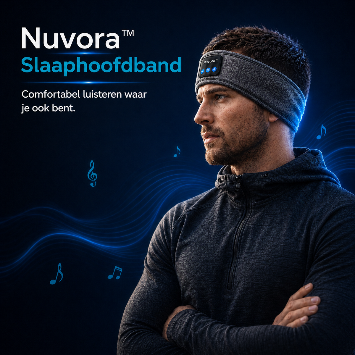 Nuvora slaaphoofdband comfortabel in gebruik