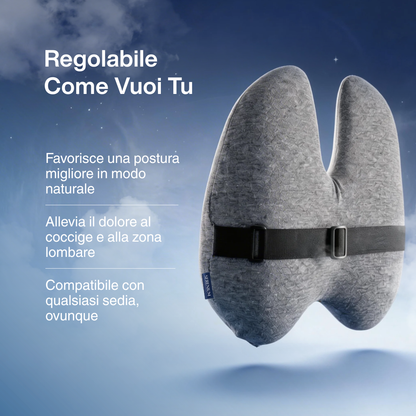 ErgoVivo™ Ergonomisch Rugkussen | Comfortabele ondersteuning voor thuis, kantoor & onderweg