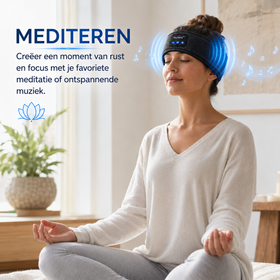 Nuvora™ Slaaphoofdband | Comfortabel luisteren naar muziek, white noise & meditatie