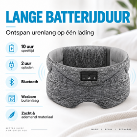 Nuvora™ Slaapmasker met Bluetooth Speakers