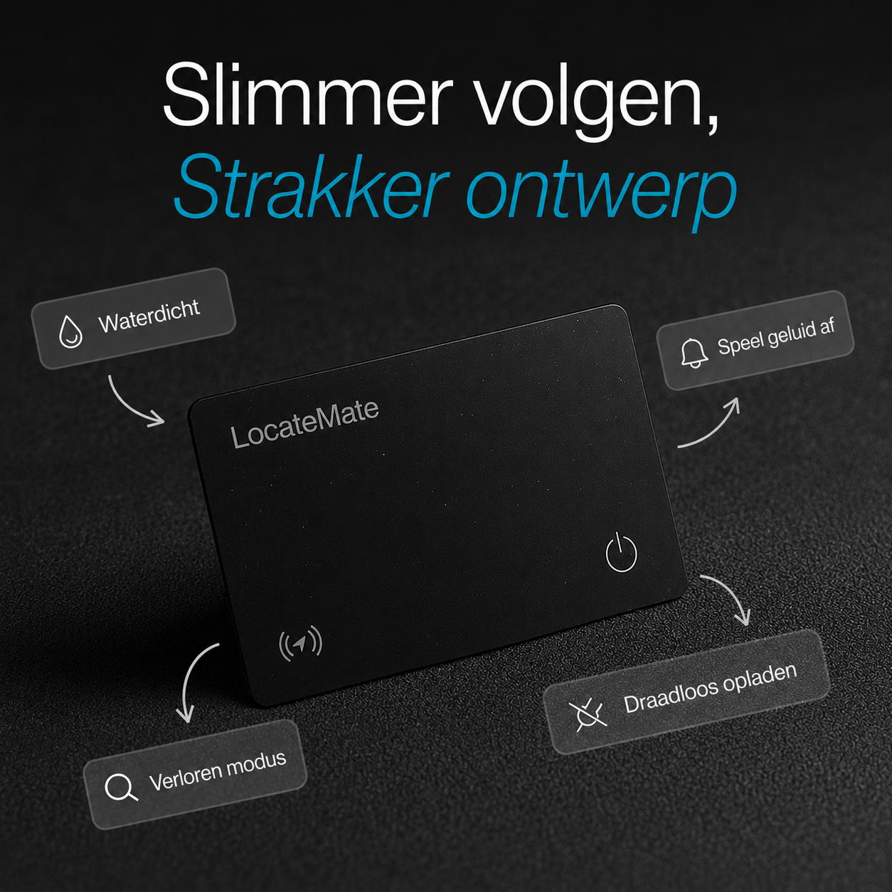 LocateMate | Smart tracker voor portemonnee, koffer & paspoort | Apple Find My